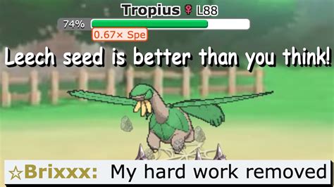This is why Tropius is INCREDIBLY VALUABLE in random battles!.